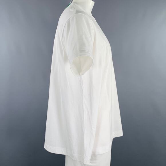 COMME des GARCONS SHIRT Size L White Cotton Oversized T-shirt - Picture 2 of 7